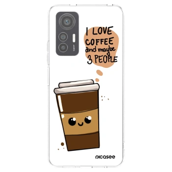 Picasee silikonový průhledný obal pro Xiaomi 12 Lite - Cute coffee