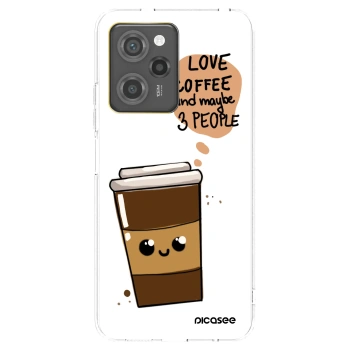 Picasee silikonový průhledný obal pro Xiaomi Poco X5 Pro - Cute coffee