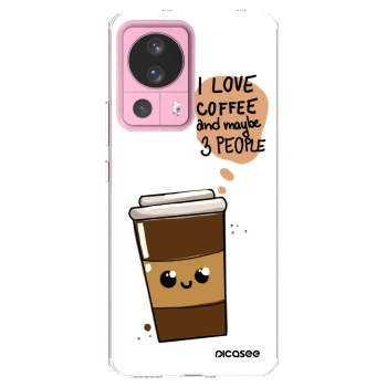 Picasee silikonový průhledný obal pro Xiaomi 13 Lite - Cute coffee