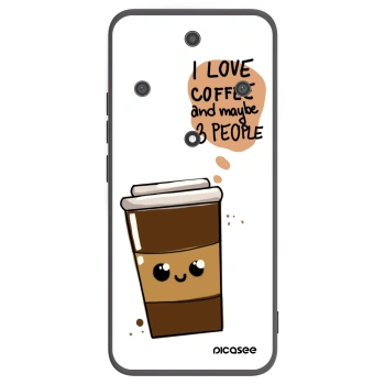 Picasee silikonový černý obal pro Honor Magic5 Lite 5G - Cute coffee