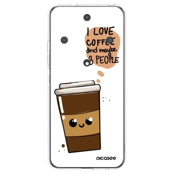 Picasee silikonový průhledný obal pro Honor Magic5 Lite 5G - Cute coffee