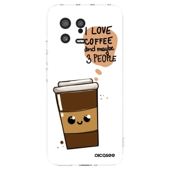 Picasee silikonový průhledný obal pro Xiaomi 13 - Cute coffee