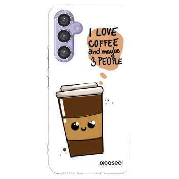 Picasee silikonový průhledný obal pro Samsung Galaxy A54 5G A546B - Cute coffee