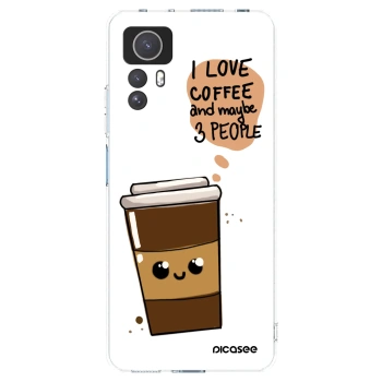 Picasee silikonový průhledný obal pro Xiaomi Redmi Note 12S - Cute coffee