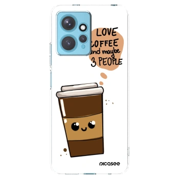 Picasee silikonový průhledný obal pro Xiaomi Redmi Note 12 4G - Cute coffee