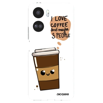 Picasee silikonový průhledný obal pro Honor 90 Lite 5G - Cute coffee