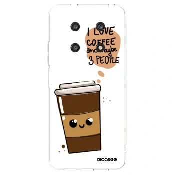 Picasee silikonový průhledný obal pro Honor Magic4 Lite 5G - Cute coffee