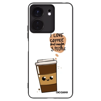 Picasee silikonový černý obal pro Xiaomi Redmi 13C 4G - Cute coffee