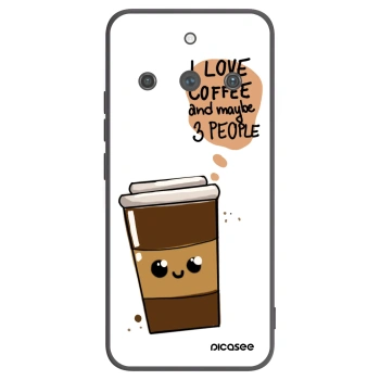 Picasee silikonový černý obal pro Realme 11 Pro+ - Cute coffee