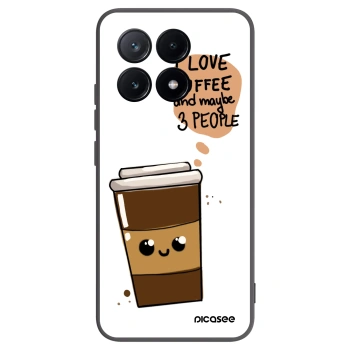 Picasee silikonový černý obal pro Xiaomi Poco X6 Pro - Cute coffee