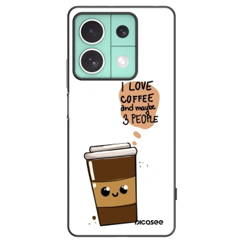Picasee silikonový černý obal pro Xiaomi Redmi Note 13 5G - Cute coffee