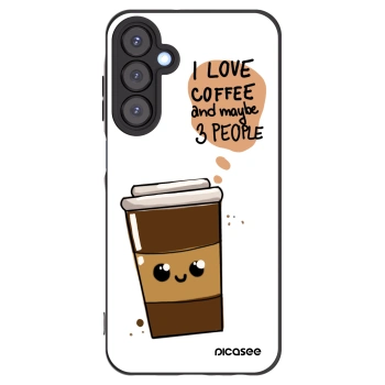 Picasee silikonový černý obal pro Samsung Galaxy A25 A256B 5G - Cute coffee