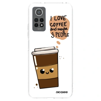 Picasee silikonový průhledný obal pro Xiaomi Redmi Note 12 Pro 4G - Cute coffee