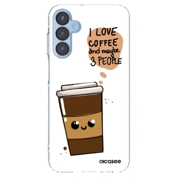 Picasee silikonový průhledný obal pro Samsung Galaxy A15 A156B 5G - Cute coffee