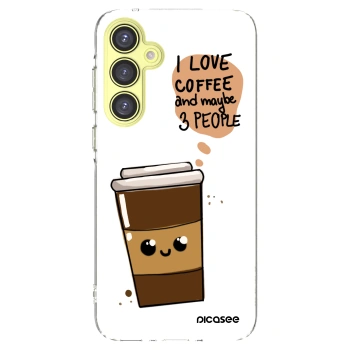 Picasee silikonový průhledný obal pro Samsung Galaxy A35 5G A356B - Cute coffee
