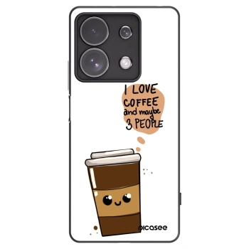 Picasee silikonový černý obal pro Xiaomi Redmi Note 13 Pro 4G - Cute coffee