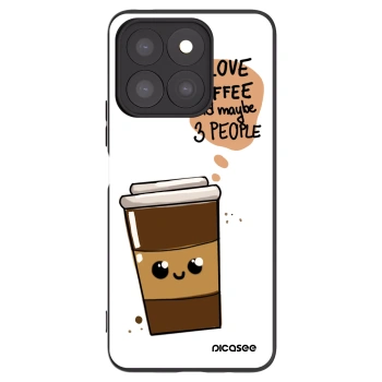Picasee silikonový černý obal pro Honor X8b - Cute coffee