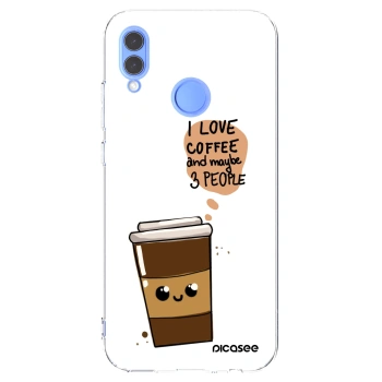 Picasee silikonový průhledný obal pro Honor 10 Lite - Cute coffee