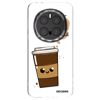 Picasee silikonový průhledný obal pro Honor Magic7 Pro 5G - Cute coffee