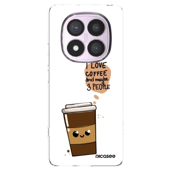 Picasee silikonový průhledný obal pro Xiaomi Redmi Note 14 Pro 4G - Cute coffee