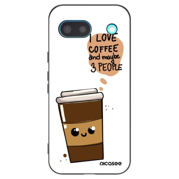 Picasee silikonový černý obal pro Google Pixel 8 - Cute coffee