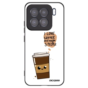 Picasee silikonový černý obal pro Xiaomi 15 - Cute coffee