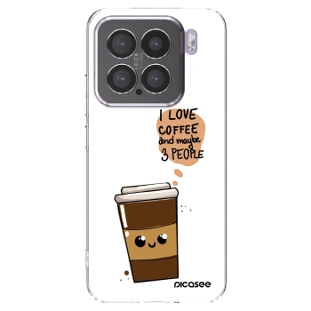 Picasee silikonový průhledný obal pro Xiaomi 15 - Cute coffee