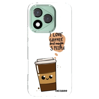 Picasee silikonový průhledný obal pro Honor 400 Lite 5G - Cute coffee