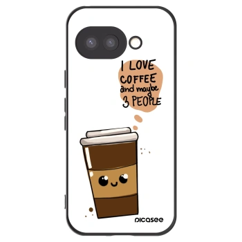 Picasee silikonový černý obal pro Google Pixel 9a - Cute coffee