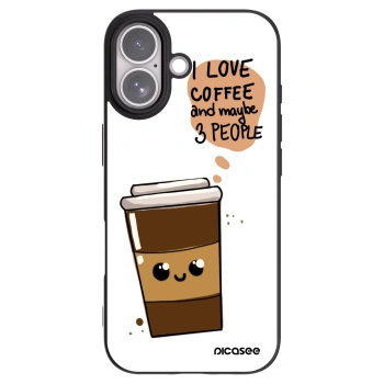 Picasee silikonový černý obal pro Apple iPhone 17 - Cute coffee