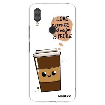 Picasee silikonový průhledný obal pro Xiaomi Redmi 7 - Cute coffee
