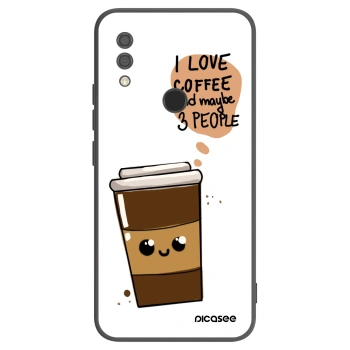 Picasee silikonový černý obal pro Xiaomi Redmi 7 - Cute coffee