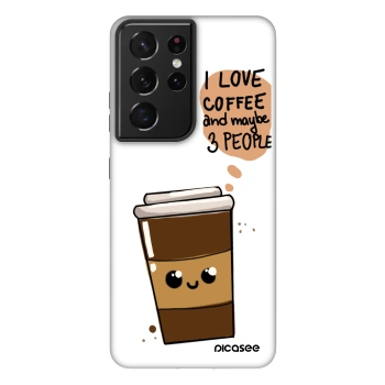 Obal pro Samsung Galaxy S21 Ultra 5G G998B - Cute coffee