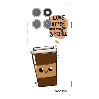 Picasee silikonový černý obal pro Motorola Edge 60 Pro - Cute coffee