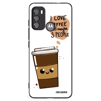Picasee silikonový černý obal pro Motorola Edge 60 5G - Cute coffee