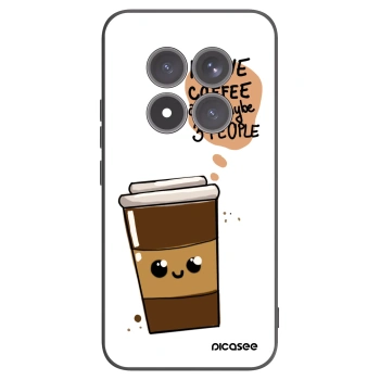 Picasee silikonový černý obal pro Xiaomi Redmi Note 15 Pro+ - Cute coffee