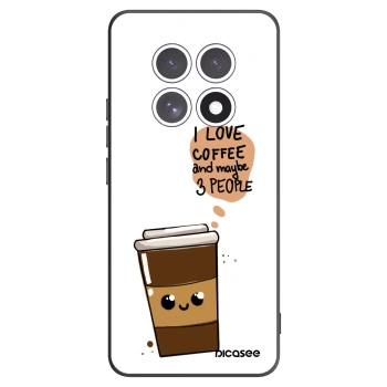 Picasee silikonový černý obal pro Xiaomi Redmi Note 15 - Cute coffee