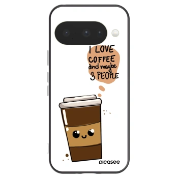Picasee silikonový černý obal pro Google Pixel 10 - Cute coffee
