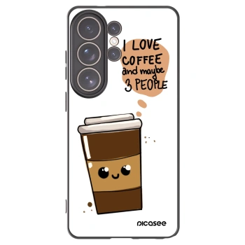 Picasee silikonový černý obal pro Samsung Galaxy S26 Ultra - Cute coffee