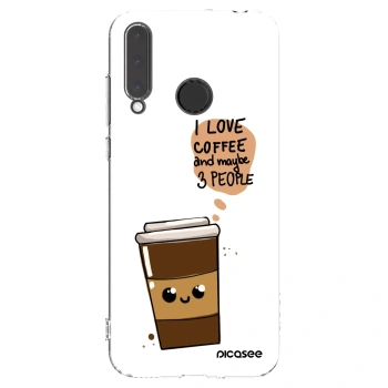Picasee silikonový průhledný obal pro Honor 20 Lite - Cute coffee