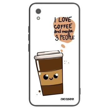Picasee silikonový černý obal pro Xiaomi Redmi 7A - Cute coffee