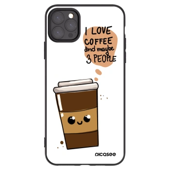 Picasee silikonový černý obal pro Apple iPhone 11 Pro Max - Cute coffee