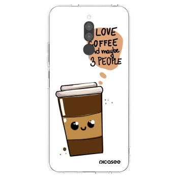 Picasee silikonový průhledný obal pro Xiaomi Redmi 8 - Cute coffee