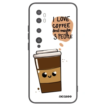Picasee silikonový černý obal pro Xiaomi Mi Note 10 (Pro) - Cute coffee