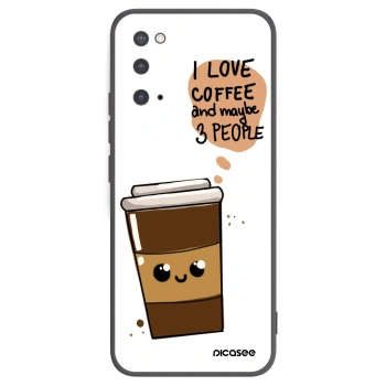 Picasee silikonový černý obal pro Samsung Galaxy S20 G980F - Cute coffee