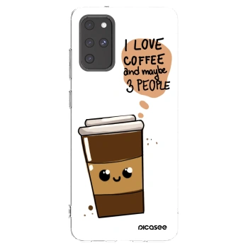 Picasee silikonový průhledný obal pro Samsung Galaxy S20+ G985F - Cute coffee