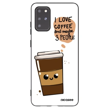 Picasee silikonový černý obal pro Samsung Galaxy S20+ G985F - Cute coffee