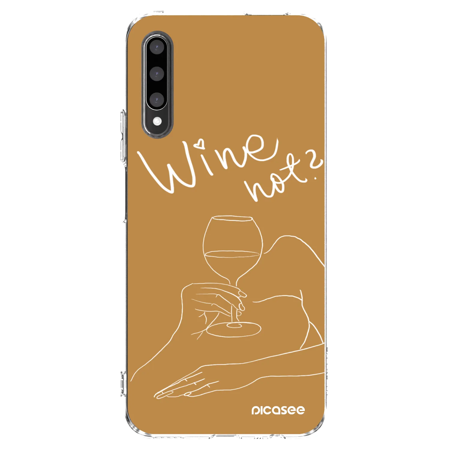 Picasee silikonový průhledný obal pro Honor 9X Pro - Wine not