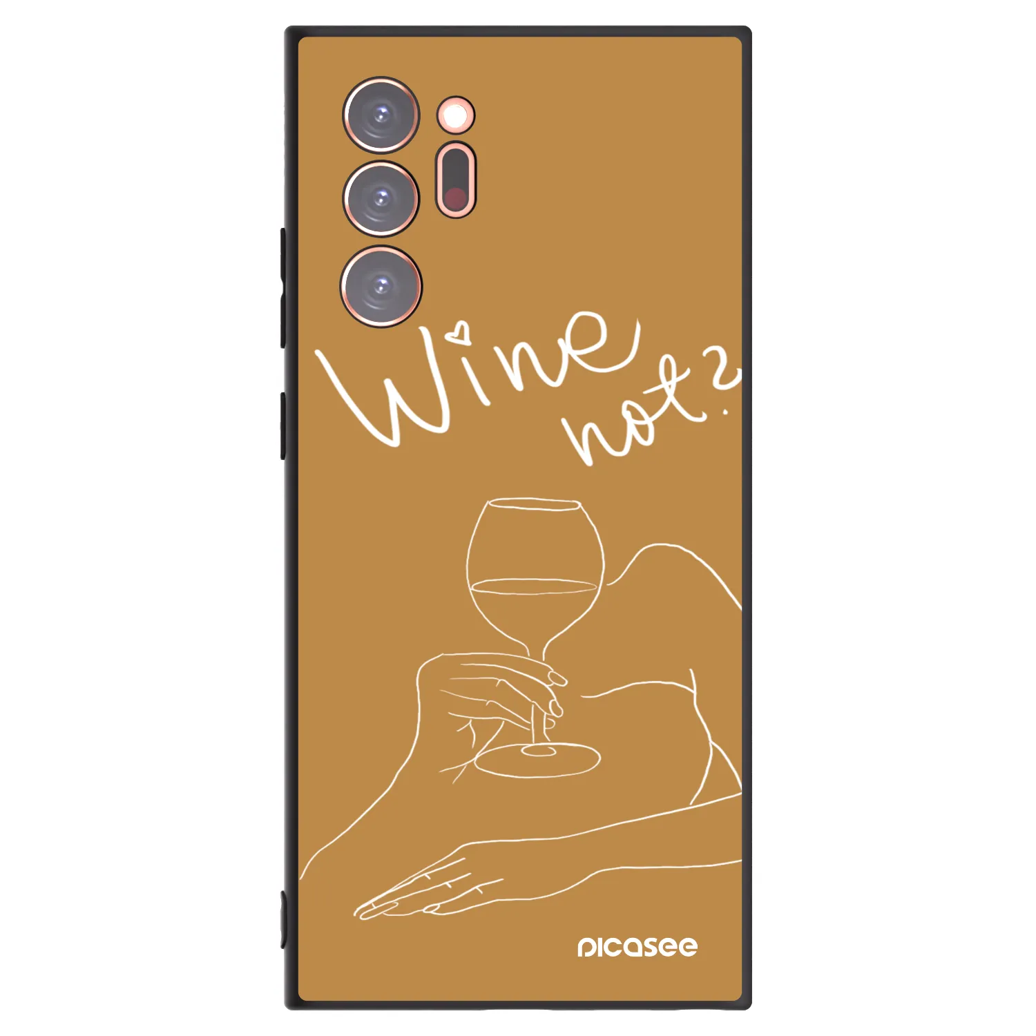 Picasee silikonový černý obal pro Samsung Galaxy Note 20 Ultra - Wine not