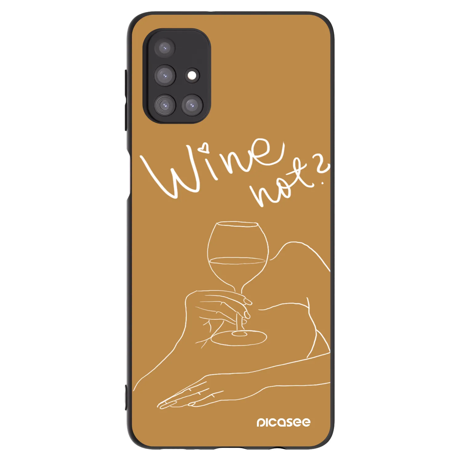Picasee silikonový černý obal pro Samsung Galaxy M31s - Wine not